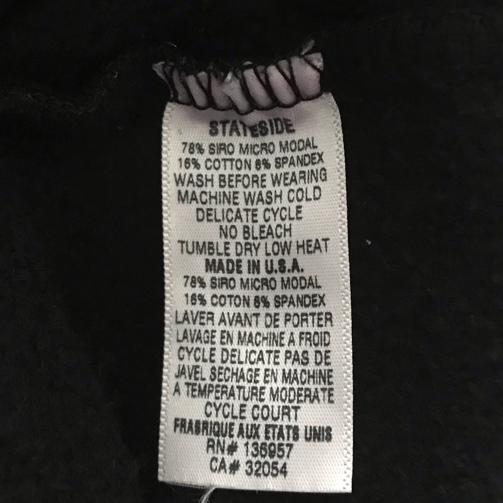 NWT Anthropologie Stateside Softest Fleece Hoodie Maxi Dress Black SZ XS - Picture 13 of 13